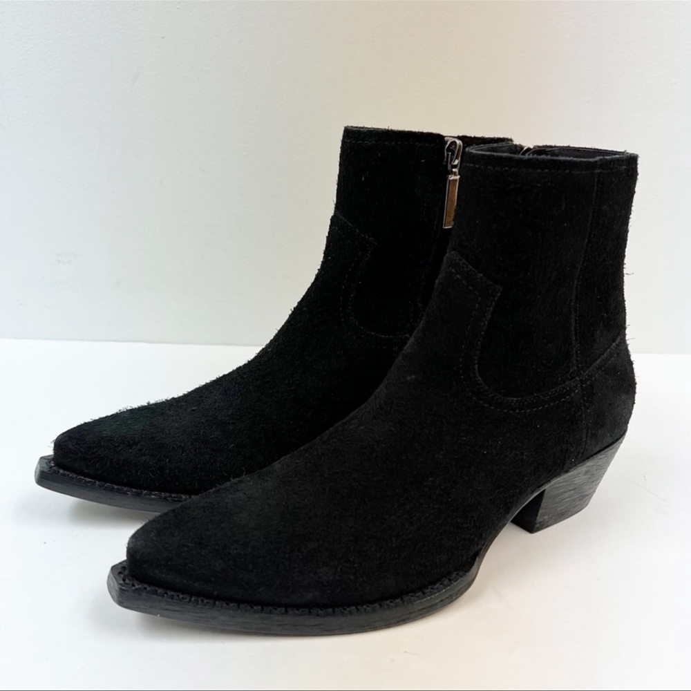 Saint Laurent black Lukas 40 side zip Chelsea Boots Sz 37 New - Picture 10 of 14